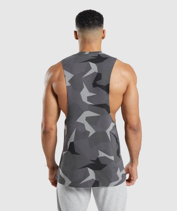 Panske Tielko Gymshark Critical Drop Arm Čierne | UZ8037542